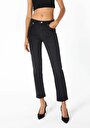 thumb-Afficher les détails de 703 Carla Pantalon Noir   En  Slim Fit Femme