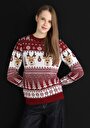 thumb-Afficher les détails de Pull Bordeaux Regular Fit   Femme