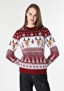 thumb-Afficher les détails de Pull Bordeaux Regular Fit   Femme