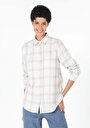 thumb-Afficher les détails de Chemise À Manches Longues Beige Regular Fit   Femme