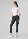 thumb-Afficher les détails de 759 Lara Pantalon Bleu Foncé   En  Skinny Fit Femme