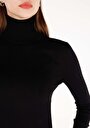thumb-Afficher les détails de Pull Noir Slim Fit Manches Longues  Femme