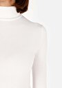 thumb-Afficher les détails de Pull Blanc Slim Fit Manches Longues  Femme