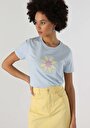 thumb-Afficher les détails de T-shirt À Manches Courtes Bleu Regular Fit  Femme