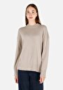 thumb-Afficher les détails de Pull Vert Regular Fit Manches Longues  Femme