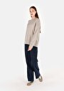 thumb-Afficher les détails de Pull Vert Regular Fit Manches Longues  Femme