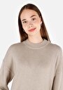 thumb-Afficher les détails de Pull Vert Regular Fit Manches Longues  Femme