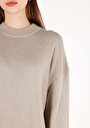 thumb-Afficher les détails de Pull Vert Regular Fit Manches Longues  Femme