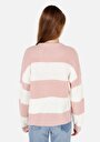 thumb-Afficher les détails de Pull Rose Regular Fit Manches Longues  Femme