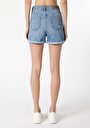 thumb-Afficher les détails de Short Bleu Mom Fit Femme
