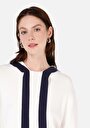thumb-Afficher les détails de Pull Blanc Regular Fit Manches Longues  Femme