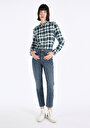 thumb-Afficher les détails de 891 Maya Pantalon Bleu Tapered Leg  En  Slim Fit Femme