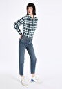 thumb-Afficher les détails de 891 Maya Pantalon Bleu Tapered Leg  En  Slim Fit Femme