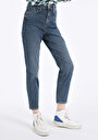 thumb-Afficher les détails de 891 Maya Pantalon Bleu Tapered Leg  En  Slim Fit Femme