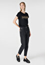 thumb-Afficher les détails de 896  Maria Pantalon Bleu   En  Mom Fit Femme