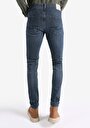thumb-Afficher les détails de 041 Danny Pantalon Bleu Foncé Slim Leg Low Rise En  Slim Fit Homme