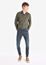thumb-Afficher les détails de 041 Danny Pantalon Bleu Foncé Slim Leg Low Rise En  Slim Fit Homme