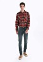 thumb-Afficher les détails de 044 Karl Pantalon Vert Straight Leg Low Rise En  Straight Fit Homme