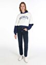 thumb-Afficher les détails de 884 Lauren Pantalon Bleu Foncé Straight Leg High Rise En  Straight Fit Femme