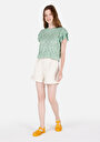 thumb-Afficher les détails de T-shirt À Manches Courtes Vert Regular Fit Droit Femme