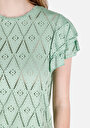 thumb-Afficher les détails de T-shirt À Manches Courtes Vert Regular Fit Droit Femme