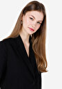 thumb-Afficher les détails de Veste De Blazer Noir Regular Fit Manches Courtes  Femme