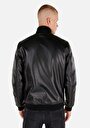 thumb-Afficher les détails de Veste Pu Noir Manches Longues  Slim Fit Homme