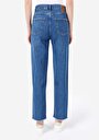 thumb-Afficher les détails de 884 Lauren Pantalon Bleu   En  Straight Fit Femme
