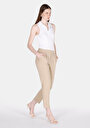 thumb-Afficher les détails de Pantalon Vizon Straight Leg High Rise En Sergé Regular Fit Femme