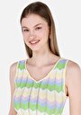 thumb-Afficher les détails de Tricot Multicolou Slim Fit  Femme