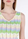 thumb-Afficher les détails de Tricot Multicolou Slim Fit  Femme