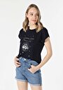 thumb-Afficher les détails de T-shirt À Manches Courtes Marine Regular Fit  Femme