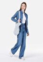 thumb-Afficher les détails de 970 Berry Pantalon  Wide Leg High Rise En  Regular Fit Femme