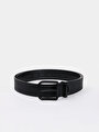 thumb-Afficher les détails de Ceinture Noir Modern Fit Homme