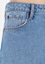 thumb-Afficher les détails de 896  Maria Pantalon Bleu Tapered Leg High Rise En Jean Mom Fit Femme