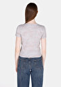 thumb-Afficher les détails de T-shirt À Manches Courtes Rose Slim Fit Imprimé Femme