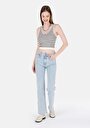 thumb-Afficher les détails de 771 Emery Pantalon Bleu   En  Regular Fit Femme