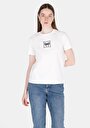 thumb-Afficher les détails de T-shirt À Manches Courtes Blanc Regular Fit Brodé Femme