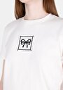 thumb-Afficher les détails de T-shirt À Manches Courtes Blanc Regular Fit Brodé Femme