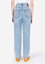 thumb-Afficher les détails de 884 Lauren Pantalon Bleu   En  Straight Fit Femme