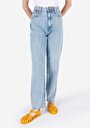 thumb-Afficher les détails de 884 Lauren Pantalon Bleu   En  Straight Fit Femme