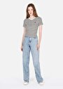 thumb-Afficher les détails de 970 Berry Pantalon Bleu   En  Regular Fit Femme