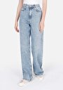 thumb-Afficher les détails de 970 Berry Pantalon Bleu   En  Regular Fit Femme