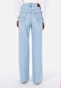 thumb-Afficher les détails de 970 Berry Pantalon Bleu Wide Leg High Rise En Jean Regular Fit Femme