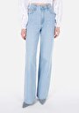 thumb-Afficher les détails de 970 Berry Pantalon Bleu Wide Leg High Rise En Jean Regular Fit Femme