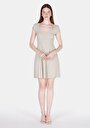 thumb-Afficher les détails de Robe Vert Slim Fit Manches Courtes Mini Côtelé Femme