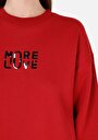 thumb-Afficher les détails de Pull-over Rouge Regular Fit  Femme