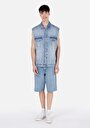 thumb-Afficher les détails de Short Bleu Loose Fit Homme