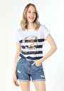 thumb-Afficher les détails de T-shirt À Manches Courtes Marine Regular Fit  Femme
