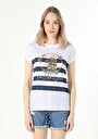 thumb-Afficher les détails de T-shirt À Manches Courtes Marine Regular Fit  Femme